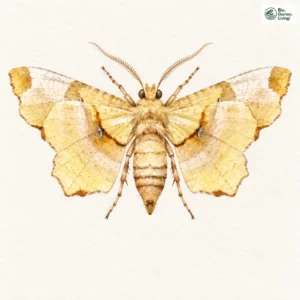 Aquarell: Zweistreifiger Mondfleckenspanner