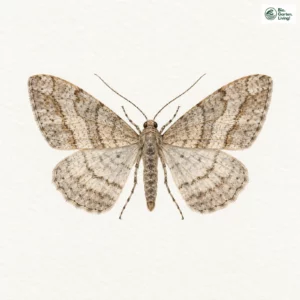 Aquarell: Brauner Linien-Blattspanner