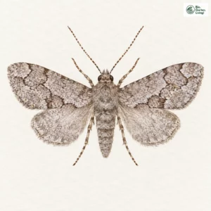 Aquarell: Grauer Wacholder-Blattspanner