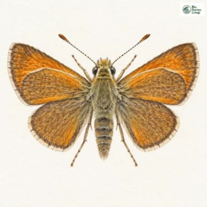 Aquarell: Braunkolbiger Braundickkopf