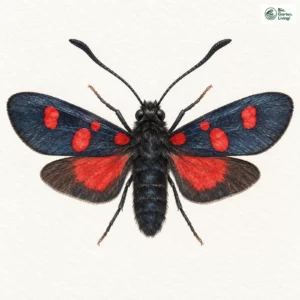 Aquarell: Klee-Widderchen