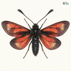 Aquarell: Thymian-Widderchen