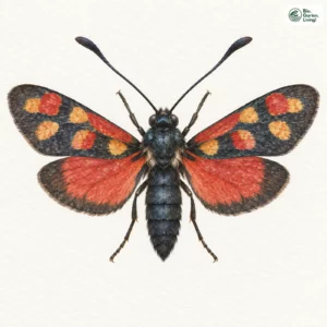 Aquarell: Hufeisenklee-Widderchen