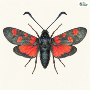 Aquarell: Sumpfhornklee-Widderchen