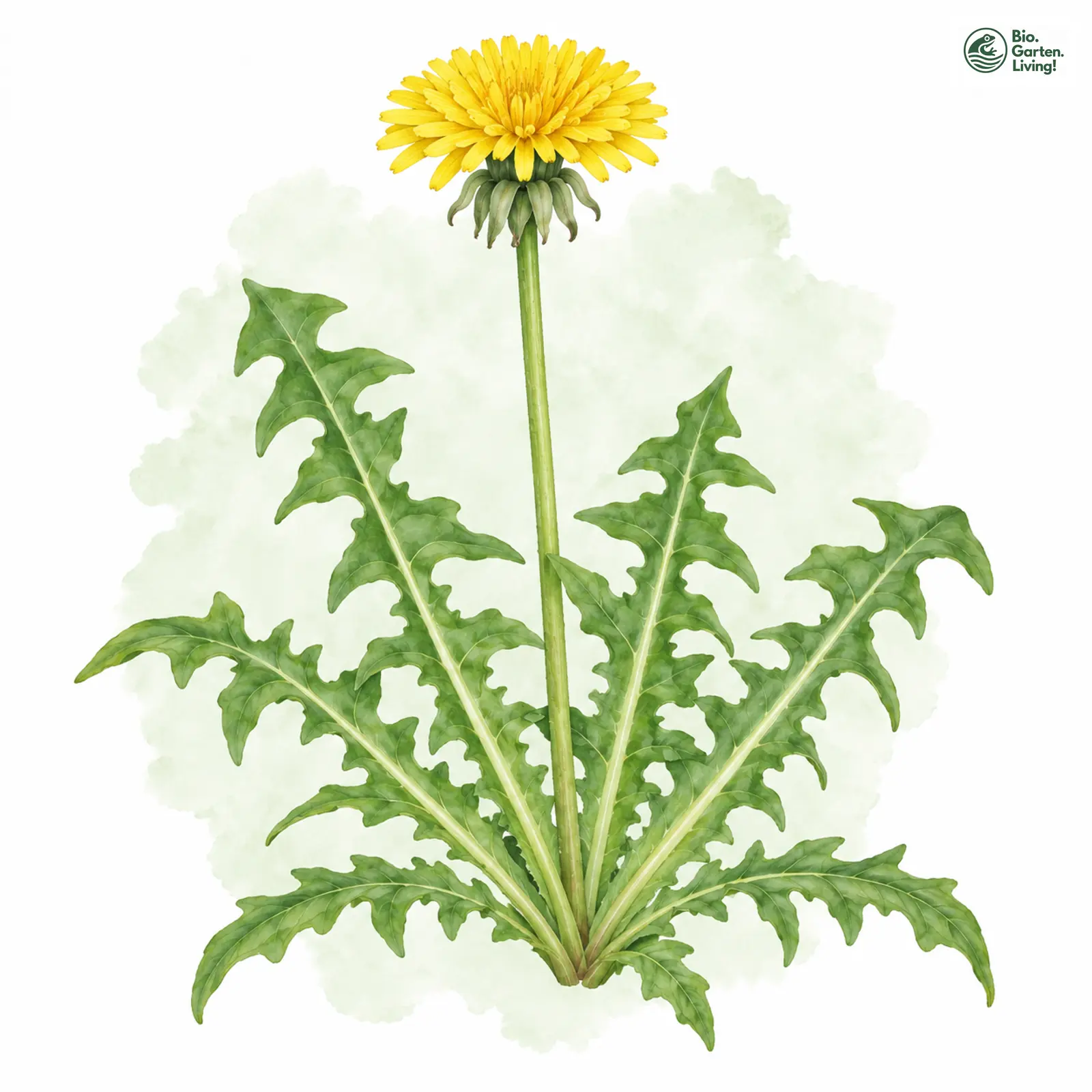 Aquarellzeichnung: Lebhafter Löwenzahn (Taraxacum gesticulans)