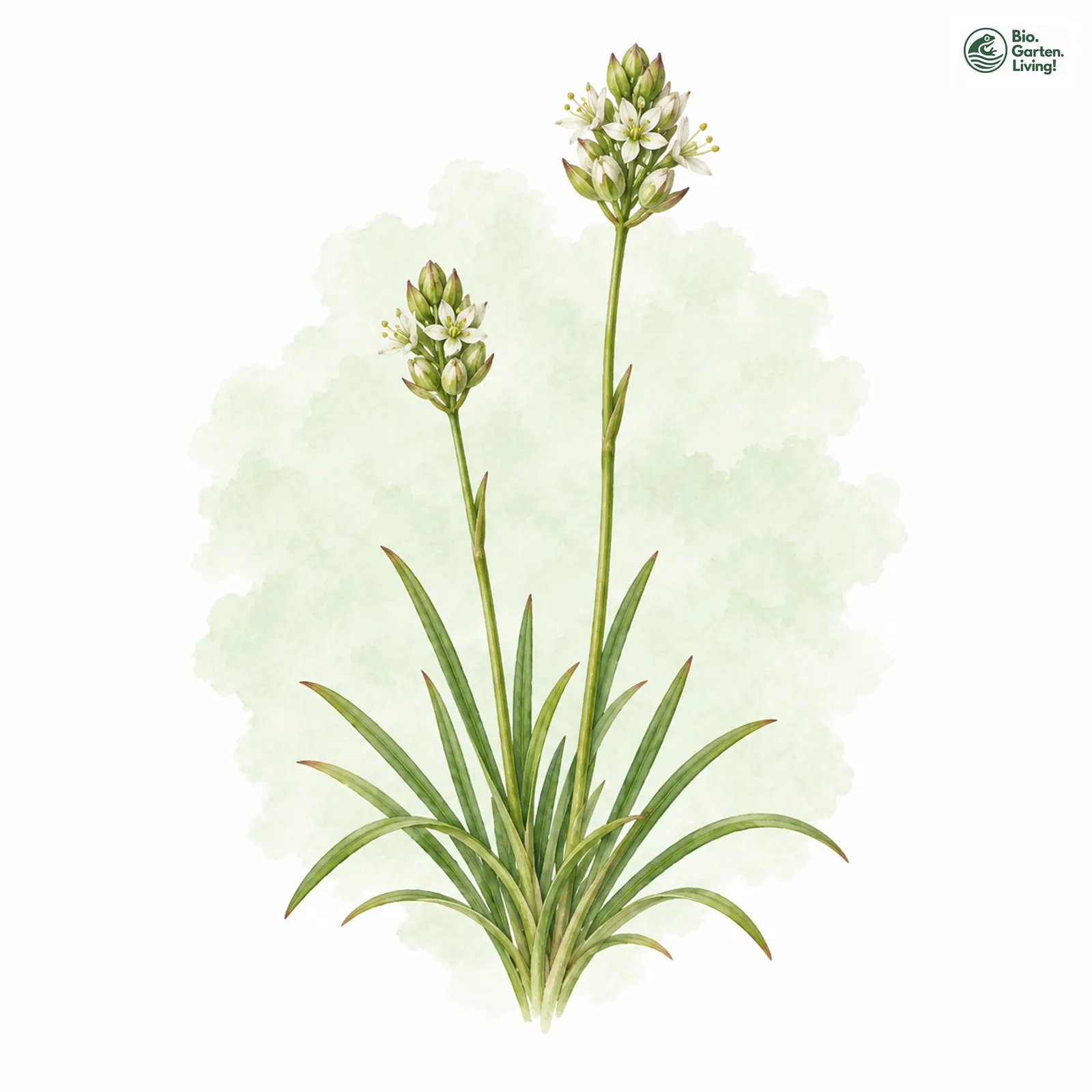 Aquarellzeichnung: Zwerg-Simsenlilie (Tofieldia pusilla)
