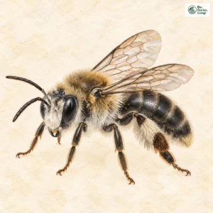Aquarell: Gewöhnliche Zwergsandbiene