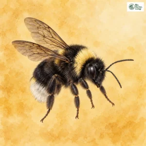 Aquarell: Böhmische Kuckuckshummel