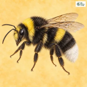 Aquarell: Helle Erdhummel