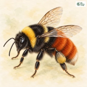 Aquarell: Nordische Hummel