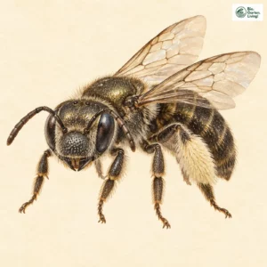 Aquarell: Breitkopf-Schmalbiene