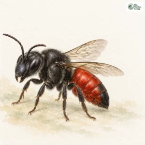 Aquarell: Riesen-Blutbiene
