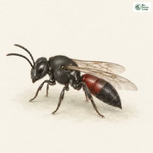 Aquarell: Schwarze Blutbiene