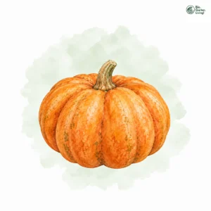 Aquarellillustration von Kürbis (Cucurbita spp.)