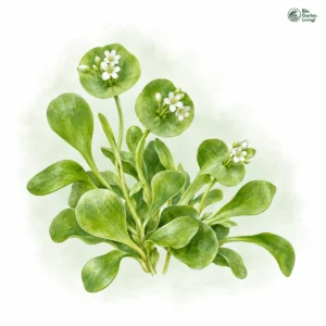 Winterportulak als Aquarellillustration