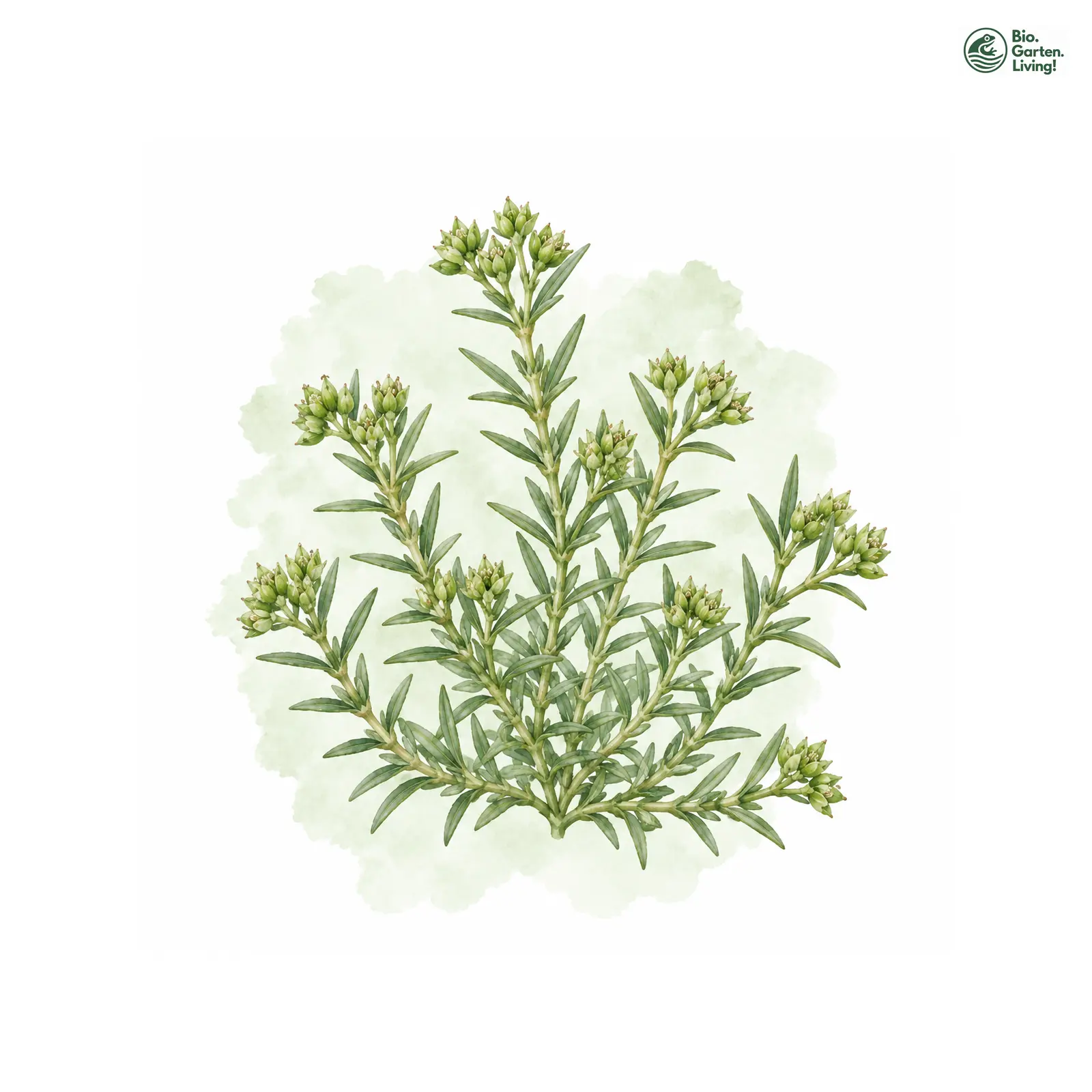 Aquarellzeichnung: Triften-Knäuel (Scleranthus polycarpos)