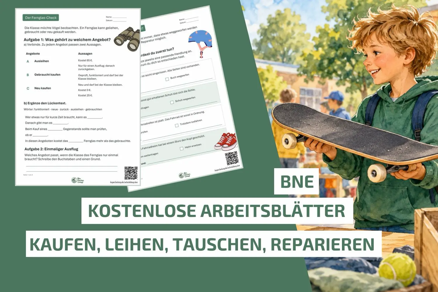 Kaufen, leihen, tauschen oder reparieren? Unterrichtsmaterial für Klasse 4–5